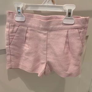 Janie & Jack pink metallic tweed girls size 4 shorts NWOT never worn chanel like